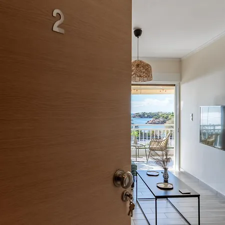Amazing Sea View Apartment Kalivia Thorikou Exterior photo